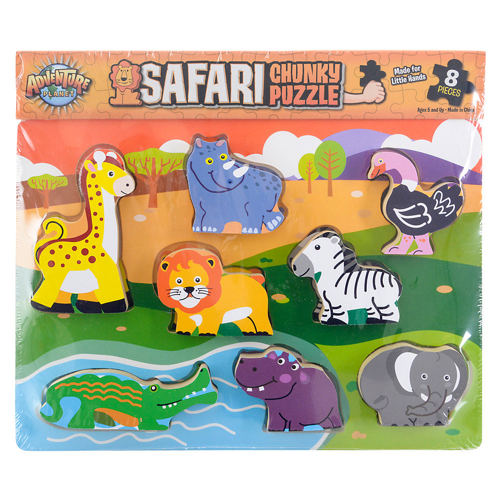 Safari Theme Puzzle 8 PC Chunky Set