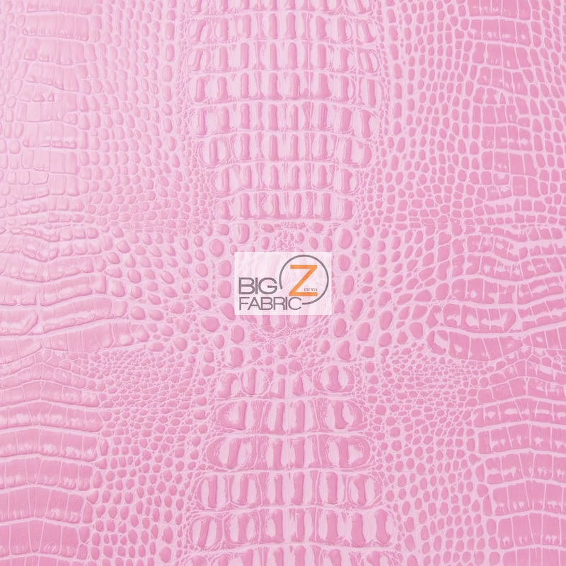 Bubble Gum Crocodile Marine Vinyl Fabric