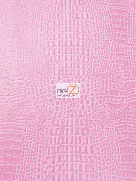Bubble Gum Crocodile Marine Vinyl Fabric