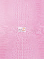 Bubble Gum Crocodile Marine Vinyl Fabric