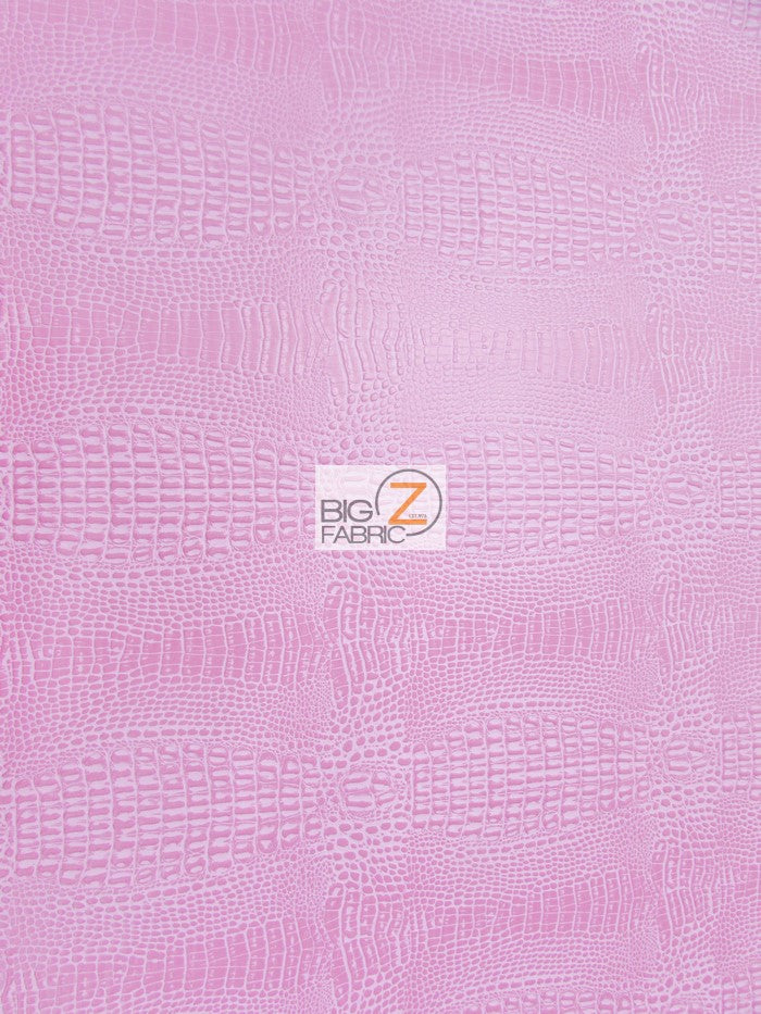 Bubble Gum Crocodile Marine Vinyl Fabric