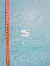 Crocodile Marine Vinyl Fabric by the Yard