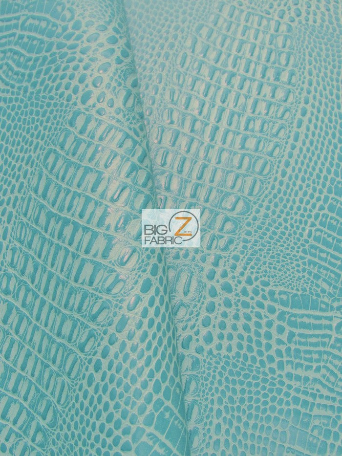 Crocodile Marine Vinyl Fabric by the Yard