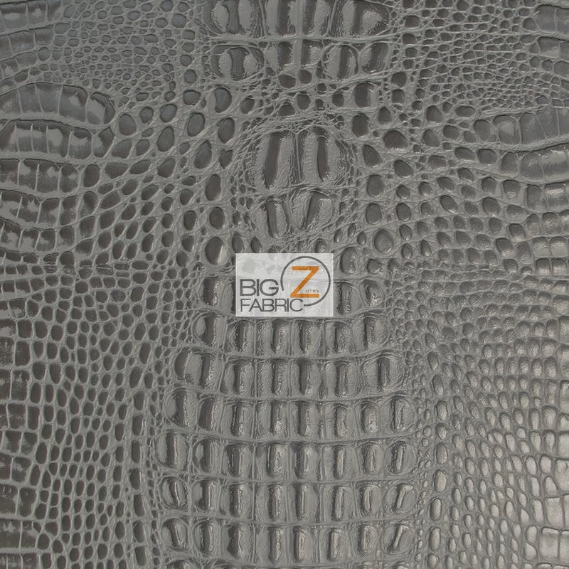 Charcoal Crocodile Marine Vinyl Fabric by the Yard