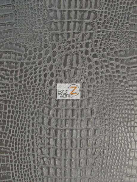 Charcoal Crocodile Marine Vinyl Fabric by the Yard