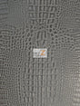 Charcoal Crocodile Marine Vinyl Fabric by the Yard