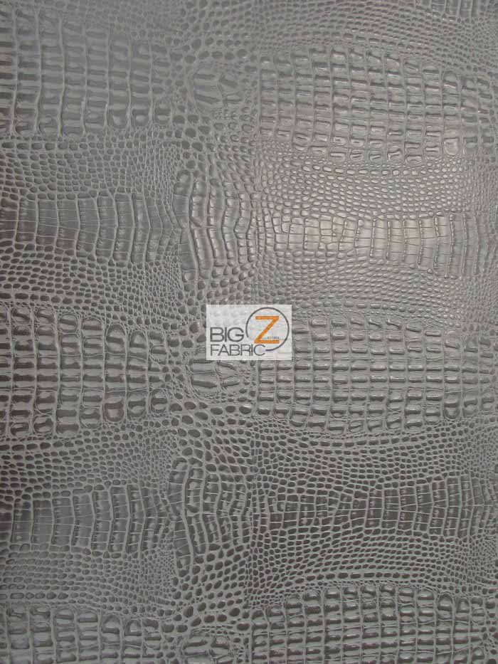Charcoal Crocodile Marine Vinyl Fabric by the Yard