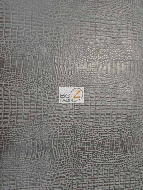 Charcoal Crocodile Marine Vinyl Fabric by the Yard