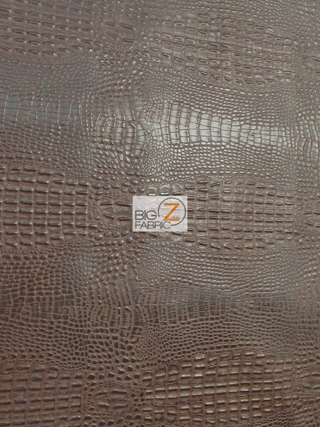 Chocolate Crocodile Marine Vinyl Fabric by the Yard