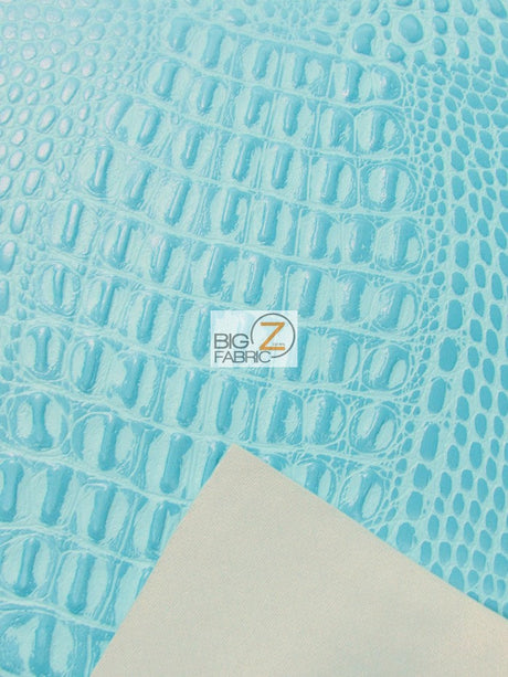 Chocolate Crocodile Marine Vinyl Fabric by the Yard