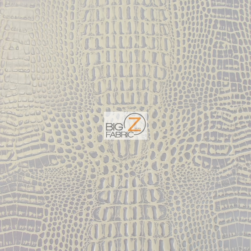 Crocodile Marine Vinyl Fabric by the Yard