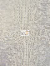 Crocodile Marine Vinyl Fabric by the Yard