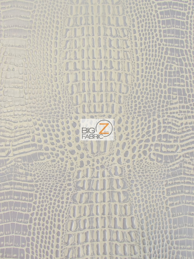 Crocodile Marine Vinyl Fabric by the Yard