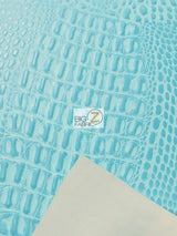 Crocodile Marine Vinyl Fabric by the Yard