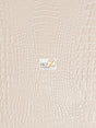 Cream Crocodile Marine Vinyl Fabric Sold By The Yard