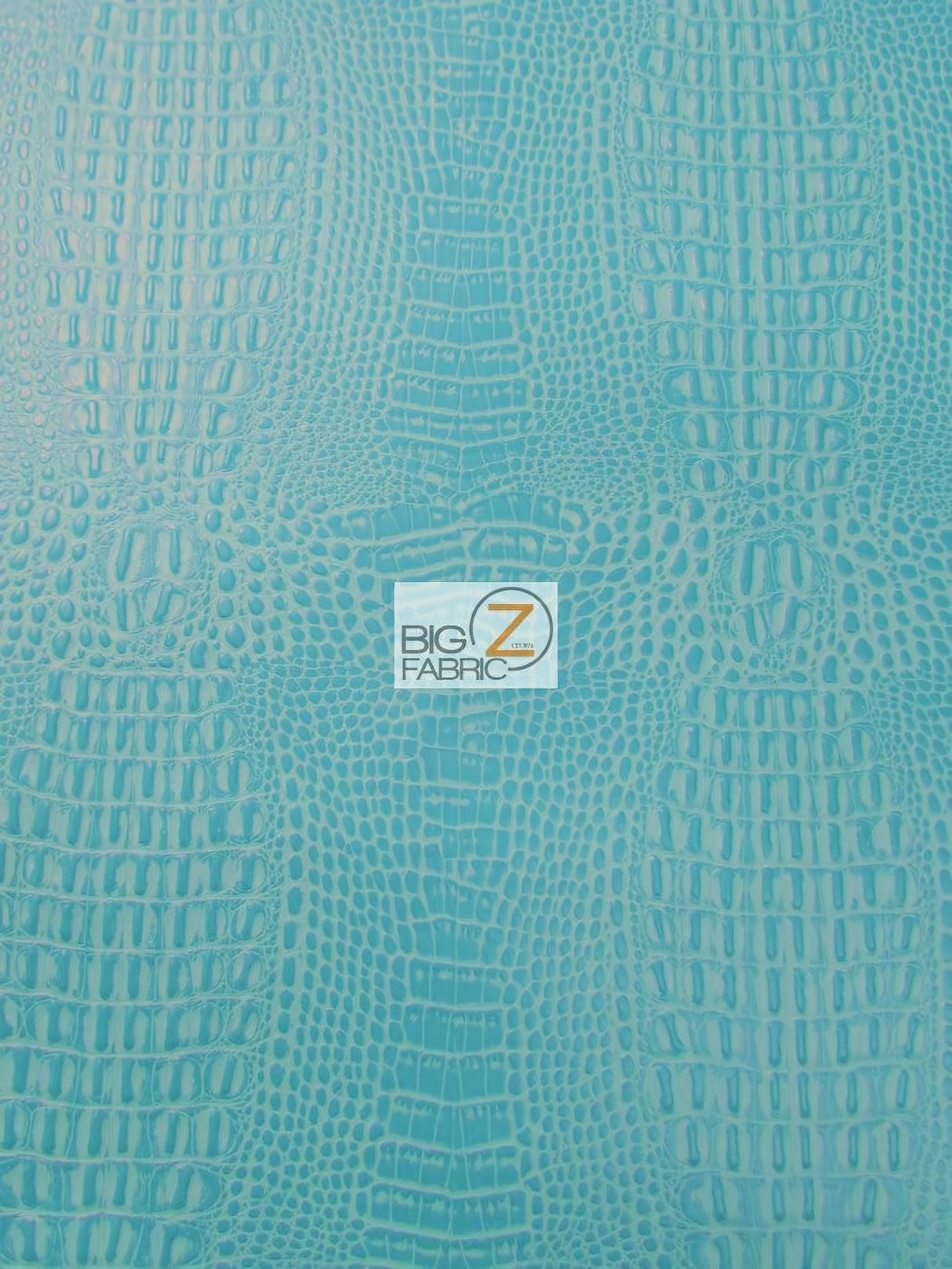 Fiji Turquoise Crocodile Marine Vinyl Fabric