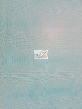 Fiji Turquoise Crocodile Marine Vinyl Fabric