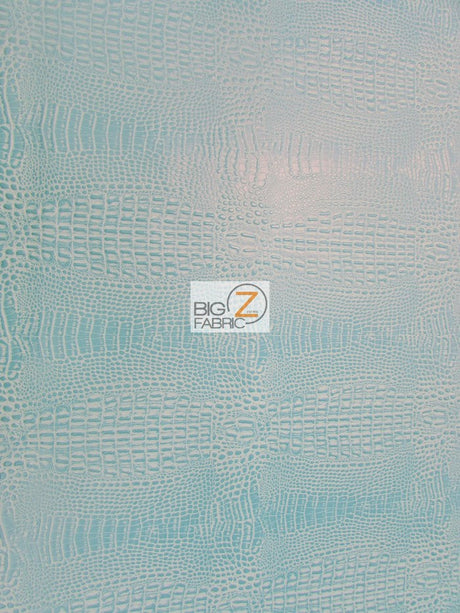 Fiji Turquoise Crocodile Marine Vinyl Fabric