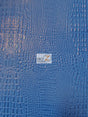 Royal Blue Crocodile Marine Vinyl Fabric Sold By The Yard