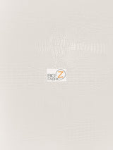 White Crocodile Marine Vinyl Fabric by the Yard