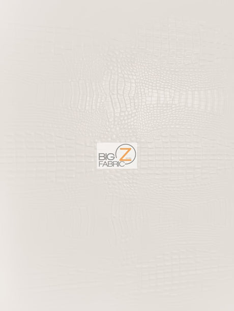 White Crocodile Marine Vinyl Fabric by the Yard