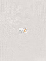 White Crocodile Marine Vinyl Fabric by the Yard