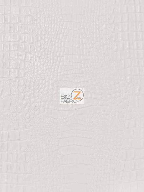 White Crocodile Marine Vinyl Fabric by the Yard