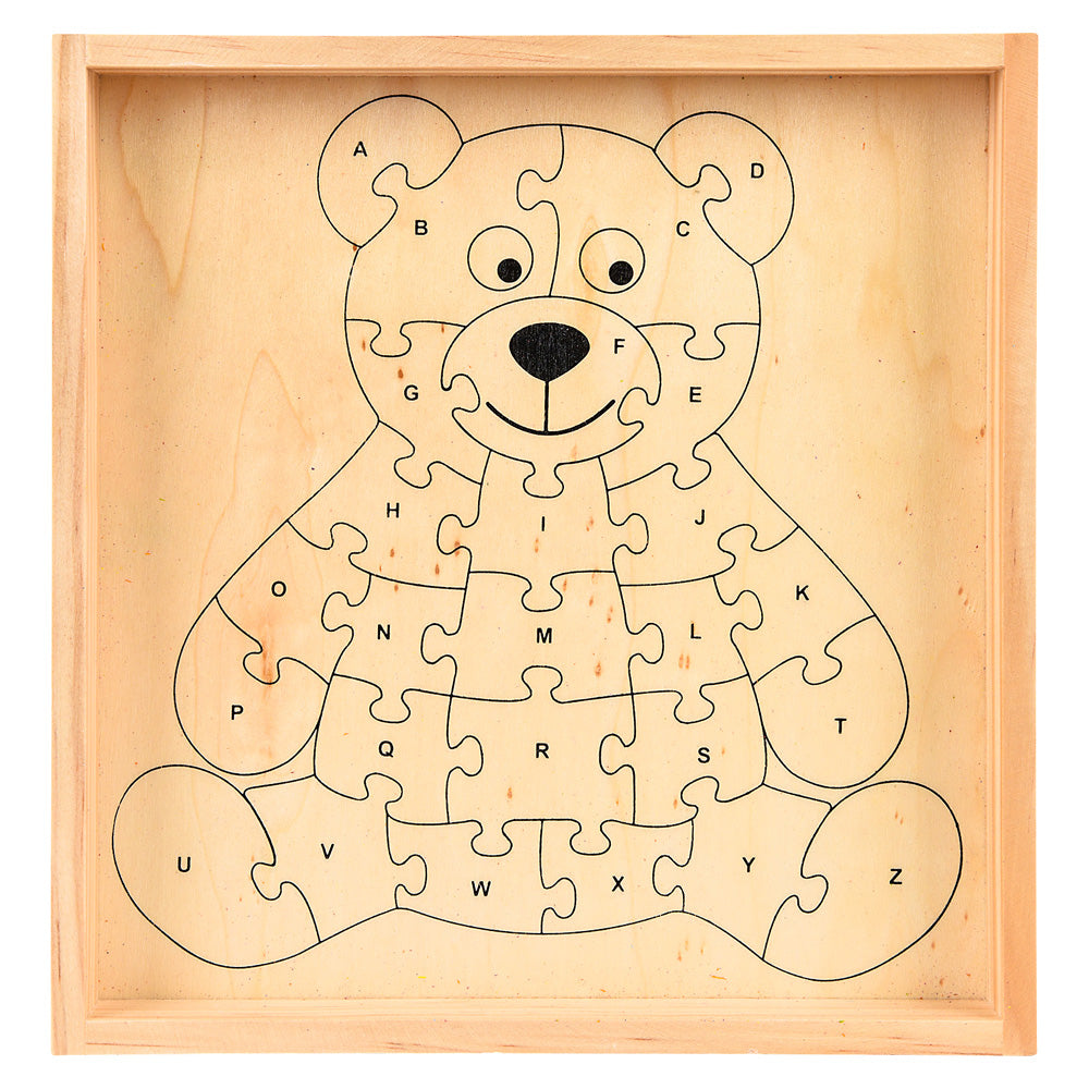 Wooden Bear Letter Puzzle (1 PC)