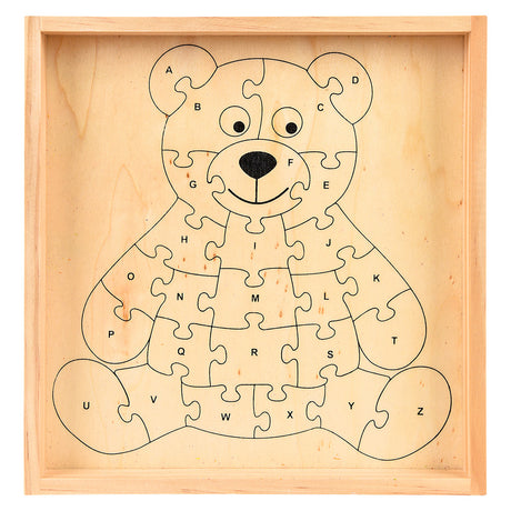 Wooden Bear Letter Puzzle (1 PC)