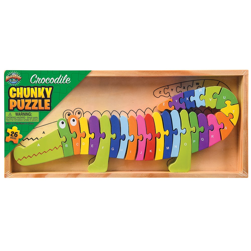 Wooden Crocodile Letter Puzzle