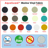 Red Marine Vinyl Fabric Sold By The Yard