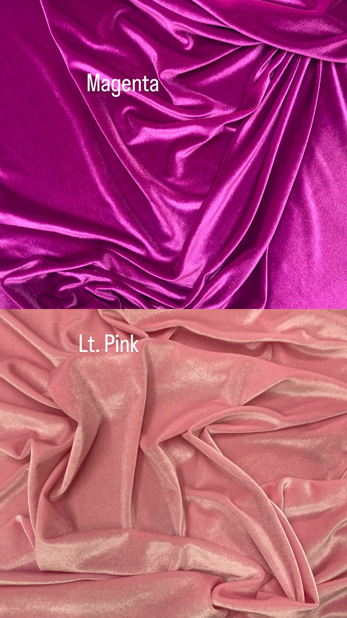 Magenta Stretch Velvet Fabric - Magenta, 58"-60" Width