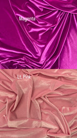 Magenta Stretch Velvet Fabric - Magenta, 58"-60" Width