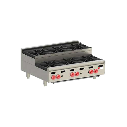 Wolf AHP636U Countertop Natural Gas Achiever Hotplate 36", Step-Up Burner