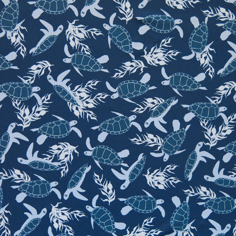 Swim Knit Nylon Spandex A Honu World Blue