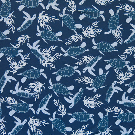 Swim Knit Nylon Spandex A Honu World Blue