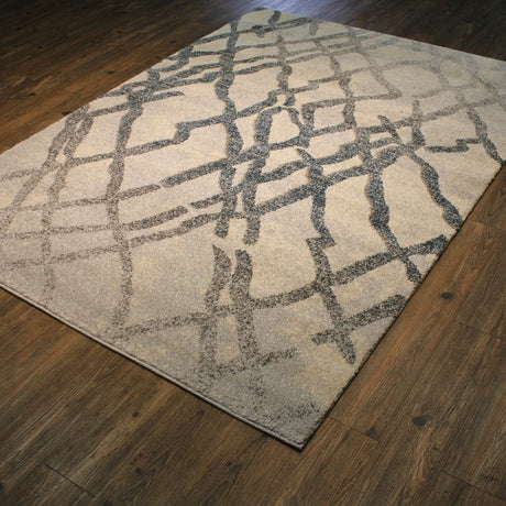 Indoor/Outdoor Designer Durable Neutral Colored Area Rug - 100 Percent Polypropylene Fabric, Neutral Monochromatic Style, 2' X 3' (1 Unit)