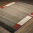 Luxuriously Durable Plush Faded Area Rug With Border Design Polypropylene Fabric - Faded Border Design, 2' X 3' And 5' X 7' (1 Unit)