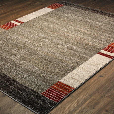 Luxuriously Durable Plush Faded Area Rug With Border Design Polypropylene Fabric - Faded Border Design, 2' X 3' And 5' X 7' (1 Unit)