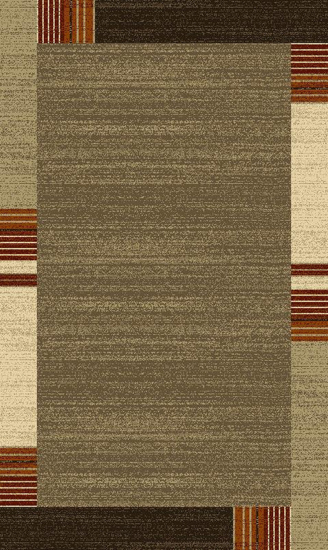 Luxuriously Durable Plush Faded Area Rug With Border Design Polypropylene Fabric - Faded Border Design, 2' X 3' And 5' X 7' (1 Unit)
