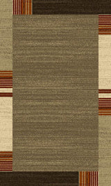 Luxuriously Durable Plush Faded Area Rug With Border Design Polypropylene Fabric - Faded Border Design, 2' X 3' And 5' X 7' (1 Unit)