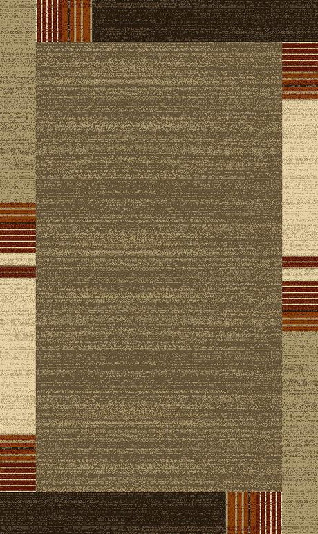 Luxuriously Durable Plush Faded Area Rug With Border Design Polypropylene Fabric - Faded Border Design, 2' X 3' And 5' X 7' (1 Unit)