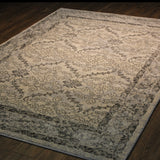 Traditional Classic Neutral Tones Area Rug Carpet - Polypropylene Fabric, Neutral Tones, 2' X 3' (1 Piece)