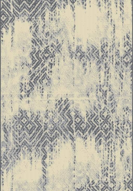 Luxuriously Durable Plush Vintage Inspired Abstract Area Rug - 100 Percent Polypropylene Fabric, Monochromatic Abstract Pattern, 2' X 3' (1 Unit)