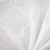 Aladdin Embroidered Sheer Polyester Fabric - Moorish Metallic Embroidery, 118" Width (1 Yard)