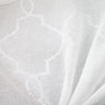 Aladdin Embroidered Sheer Polyester Fabric - Moorish Metallic Embroidery, 118" Width (1 Yard)