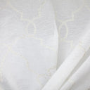 Aladdin Embroidered Sheer Polyester Fabric - Moorish Metallic Embroidery, 118" Width (1 Yard)