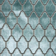 Alaya Geometric Cut Velvet Fabric - Moorish Design, 55" Width (1 Yard)