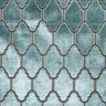 Alaya Geometric Cut Velvet Fabric - Moorish Design, 55" Width (1 Yard)