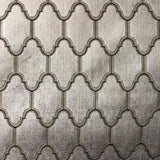 Alaya Geometric Cut Velvet Fabric - Moorish Design, 55" Width (1 Yard)